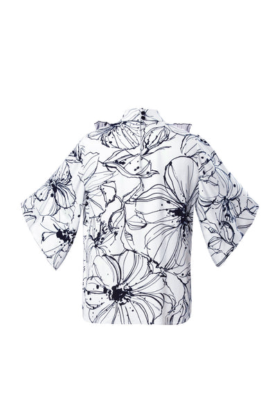 Oberteil mit Blumen-Muster