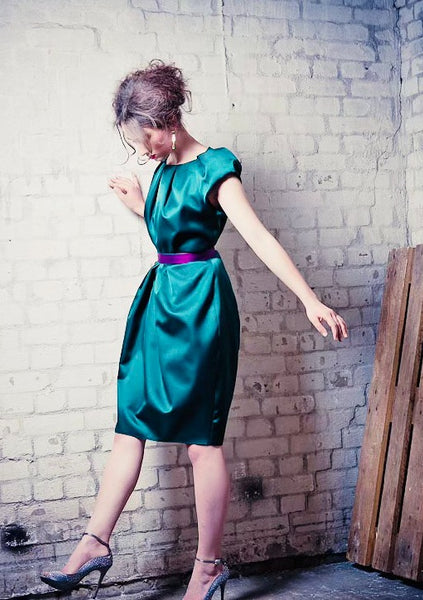 Kleid mit Falten