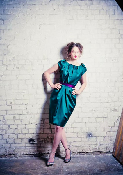 Kleid mit Falten