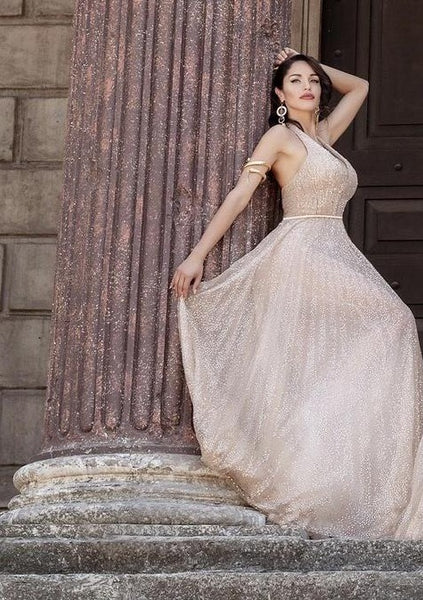 Neckholder Abendkleid